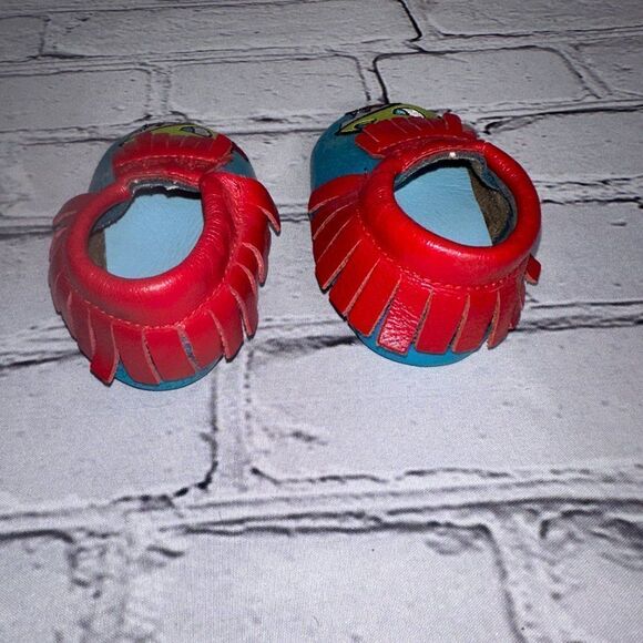 ITZY RITZY MOC HAPPENS MOCCASINS - TOKIDOKI KAIJU  6-12 MONTHS - Picture 4 of 5